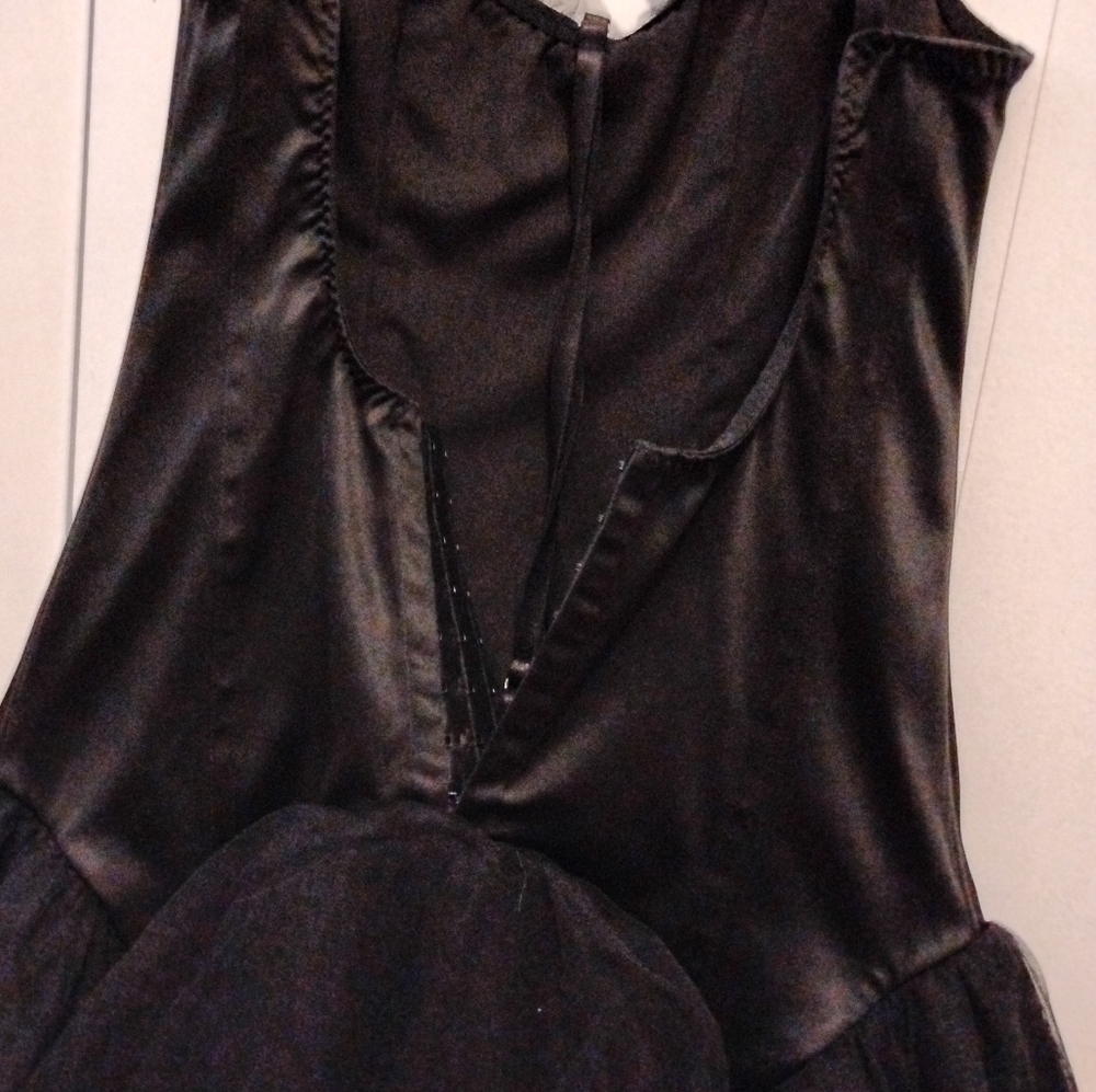 Black Ruffled Mini Dress - Picture 7 of 7